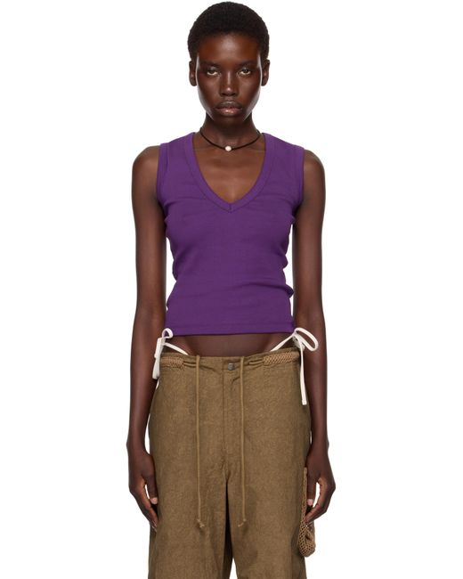 Flore Flore Purple Ssense Exclusive Dewi Tank Top