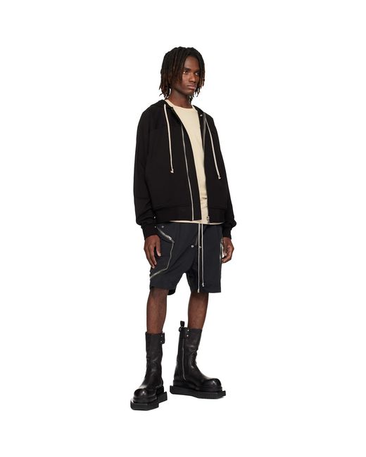 Rick Owens Black Off- Temple Level Ls T-shirt for men