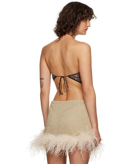 Oseree Multicolor Black Netquins Camisole