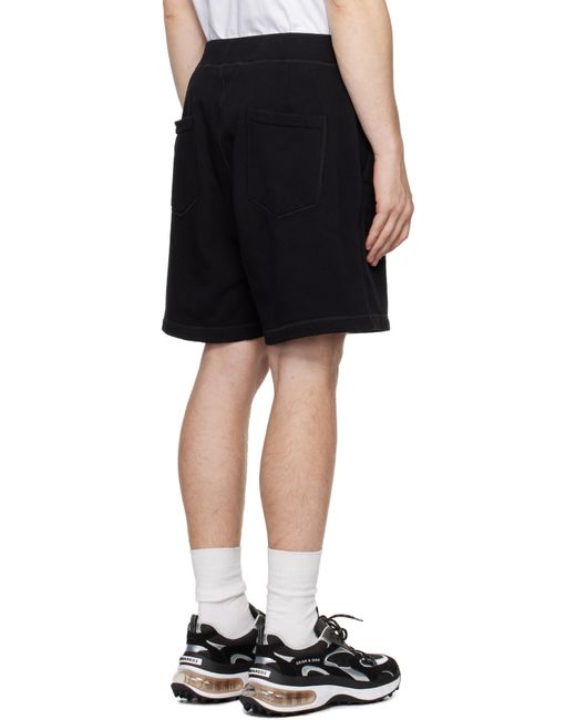 DSquared² Black Dsqua2 'icon' Relaxed Fit Shorts for men