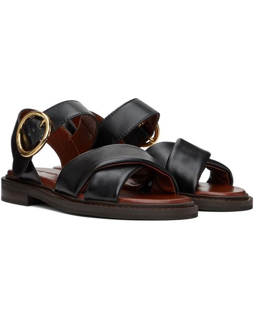 See By Chloé Black Lyna Sandals