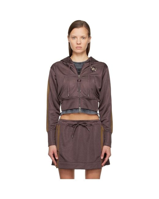 Vivienne Westwood Purple Striped Leo Hoodie
