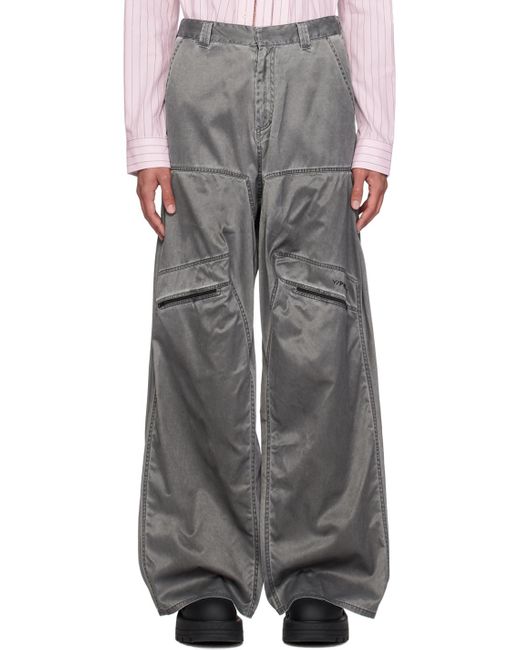 Pantalon gris à fronces Y. Project pour homme en coloris Black