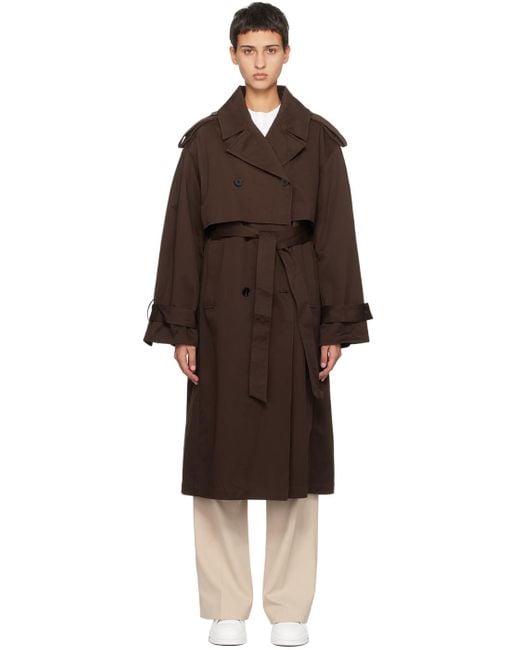 Axel Arigato Black Brown Vista Trench Coat