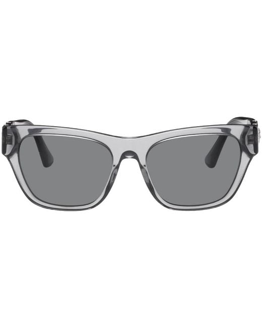 Versace Gray Medusa Sunglasses for men