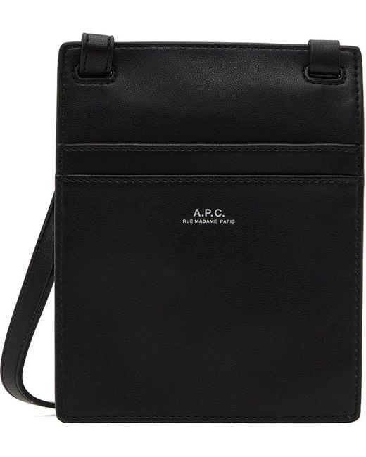 A.P.C. . Black Nino Bag for men