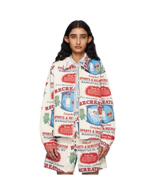 Bode Red Off- Enrichment Jacket