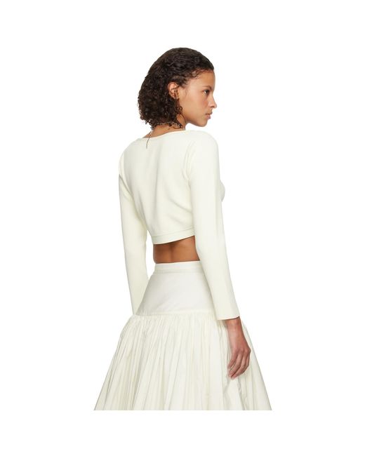 Molly Goddard White Ssense Exclusive Off- Lucia Long Sleeve T-Shirt