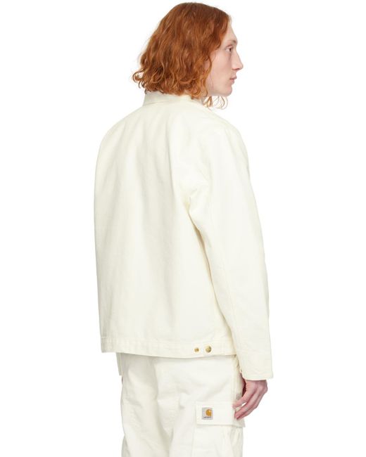 Carhartt White Detroit Jacket for men