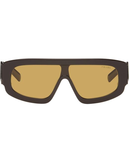 Prada Multicolor Shield-Style Sunglasses