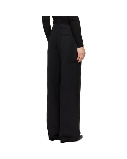 Rick Owens Black Tower Work Trousers for men