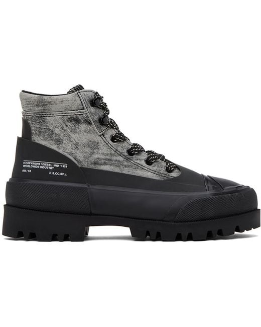 DIESEL D-Hiko Bt X Boots in Black for Men | Lyst