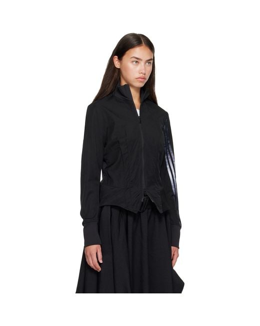 Y-3 Black Gradient 3-Stripes Nylon Track Jacket
