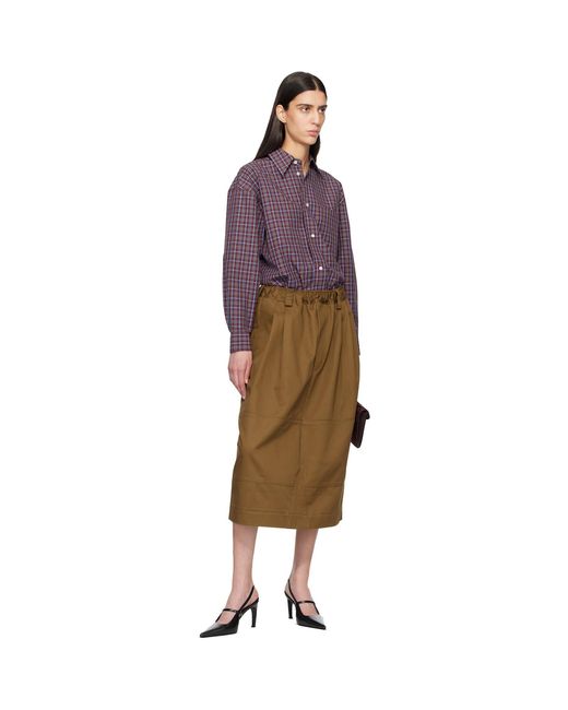 MERYLL ROGGE Purple Burgundy Classic Shirt