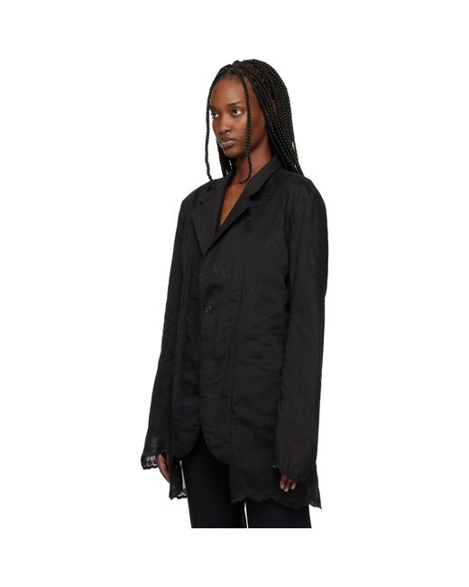 Our Legacy Black Drip Reversible Blazer
