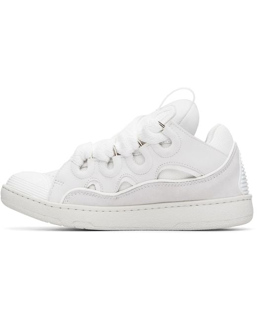 Lanvin White Curb Sneakers for men
