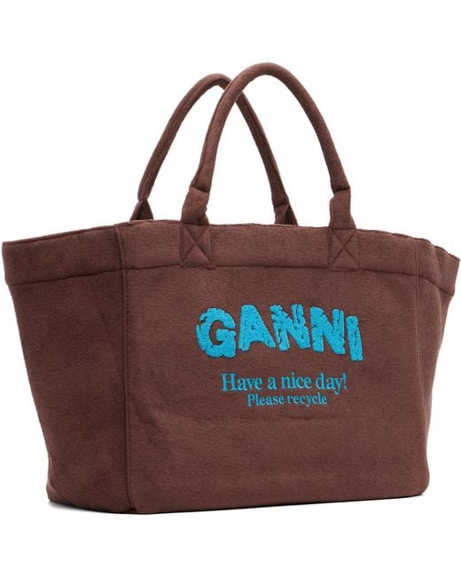 Ganni Red Reversible Xxl Tote
