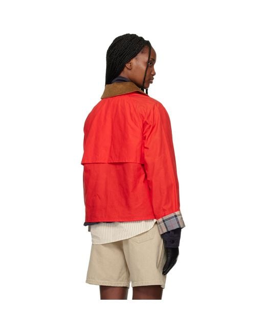 Barbour Red Mackworth Casual Jacket