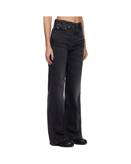 AMI Blue Cotton Flare-Fit Jeans