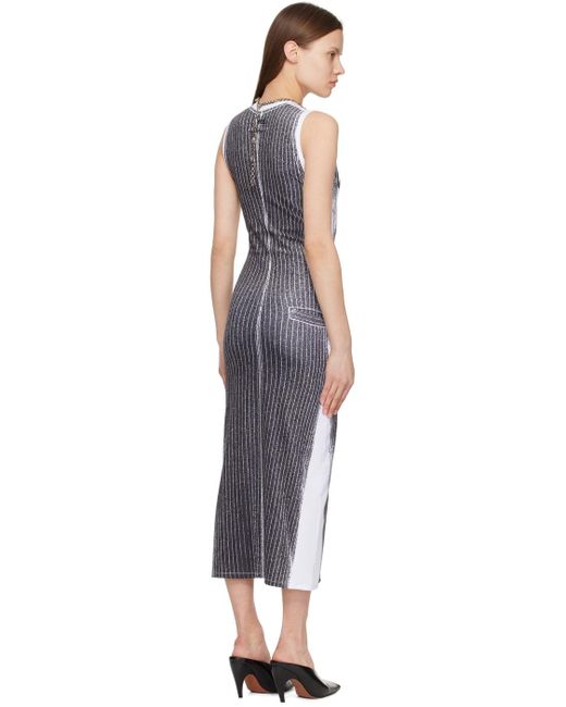 Jean Paul Gaultier Black 'Trompe L'Oeil' Maxi Dress