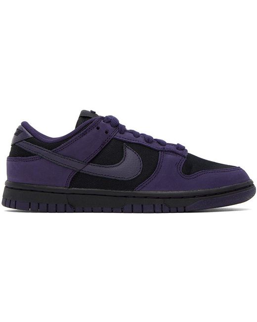 Nike Purple & Black Dunk Low Lx Sneakers in Blue | Lyst