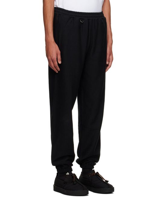 Uniform Experiment Black Appliqué Sweatpants for men