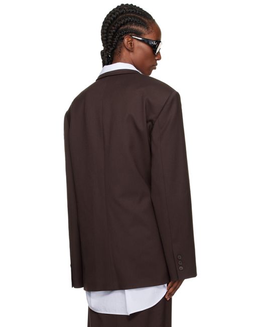 Frankie Shop Black Crosby Wrap Blazer