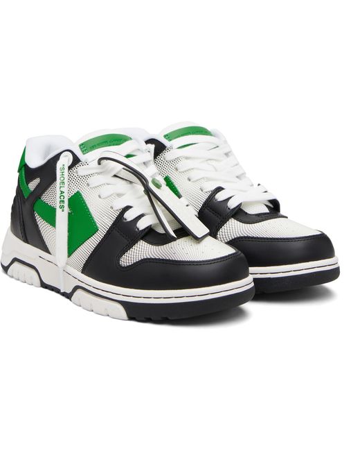 Off-White c/o Virgil Abloh Black 'Out Of Office' Calf Gradient Sneakers for men