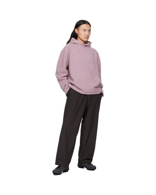 Rier Purple Fleece Hoodie for men