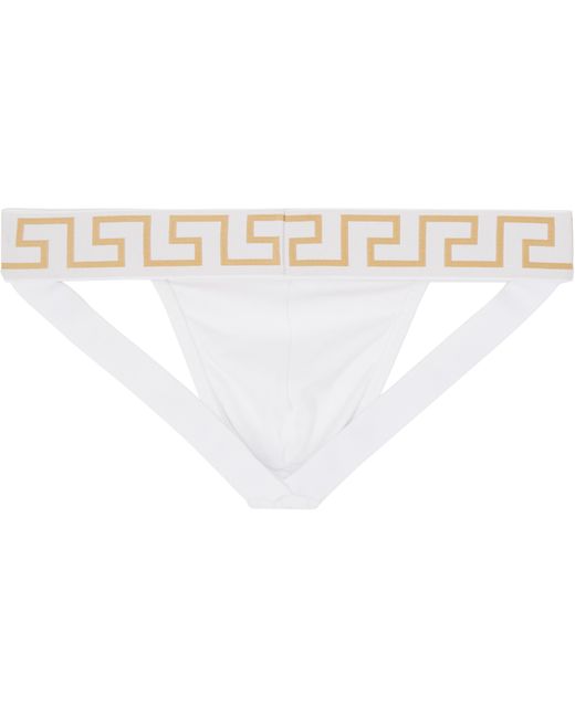 Versace Black Cotton-Jersey Jockstrap for men