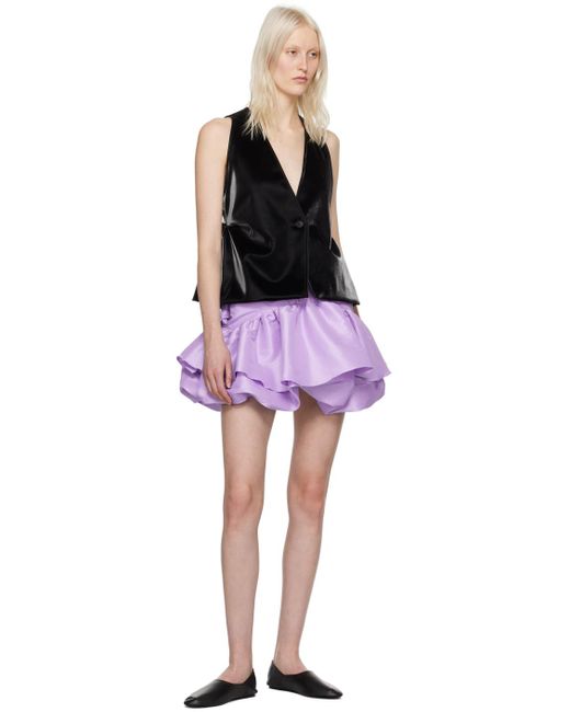 Kika Vargas Ssense Exclusive Purple Maye Miniskirt