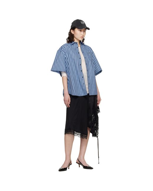 Vetements Blue Short Sleeve Shirt