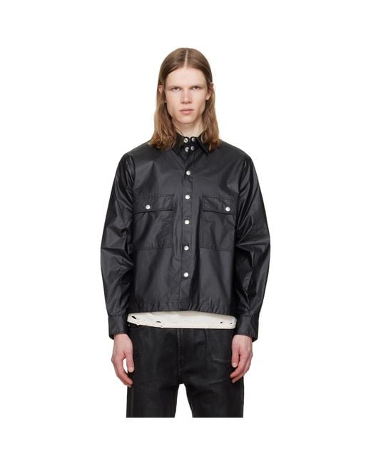 JKEEFER Black Eddie Work Shirt for men