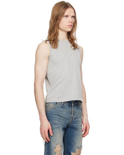 Ashley Williams Blue 3D Bow Tank Top for men