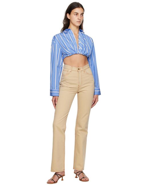 Jacquemus Blue Le Chouchou 'la Chemise Bahia Courte' Shirt