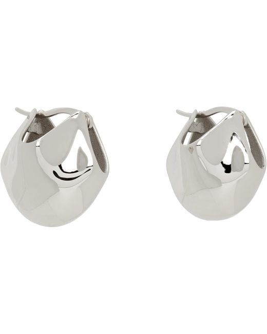 Khaite Metallic Small Lotus Earrings