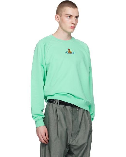 Vivienne Westwood Green Raglan Sweatshirt for men