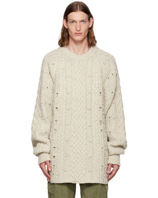 メンズ ANDERSSON BELL ロング セーター Natural