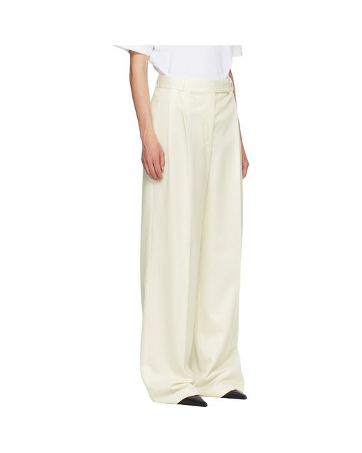 Rohe Natural Off- Mid-Waist Tailored Trousers