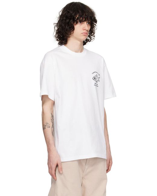 T-shirt blanc à image à logo Carhartt pour homme en coloris White