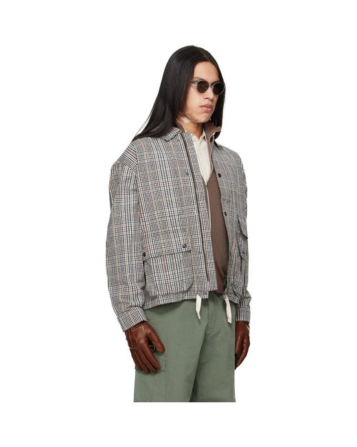Barbour Black Off- & Westoe Check Casual Jacket for men