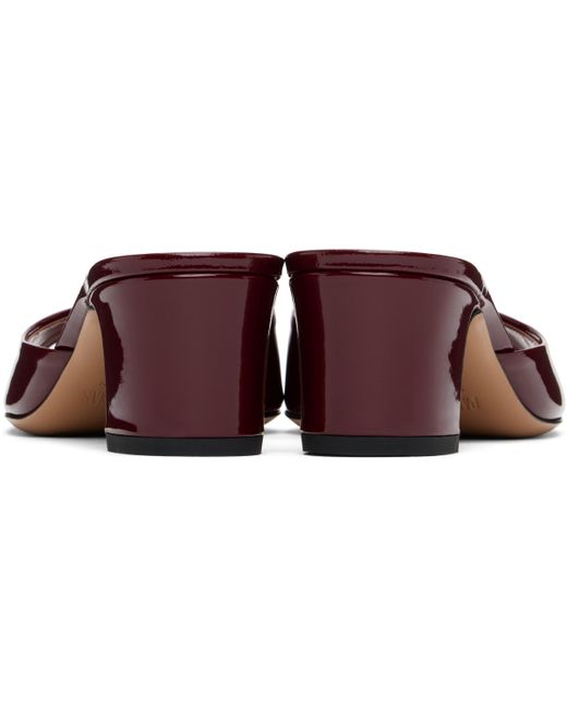 Paris Texas Burgundy Lara 50 Mules in Black | Lyst UK
