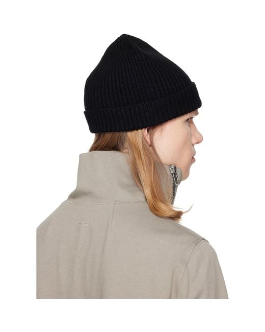 Rick Owens Brown Tower Ribbed Beanie for men