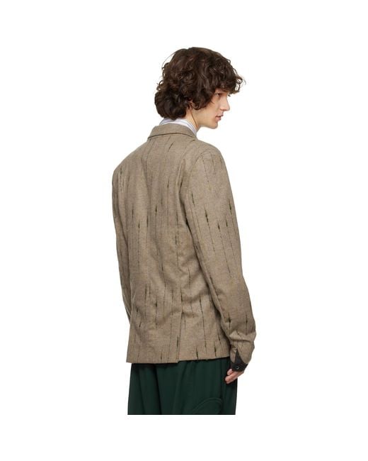 Kiko Kostadinov Natural Veca Tailored Blazer for men