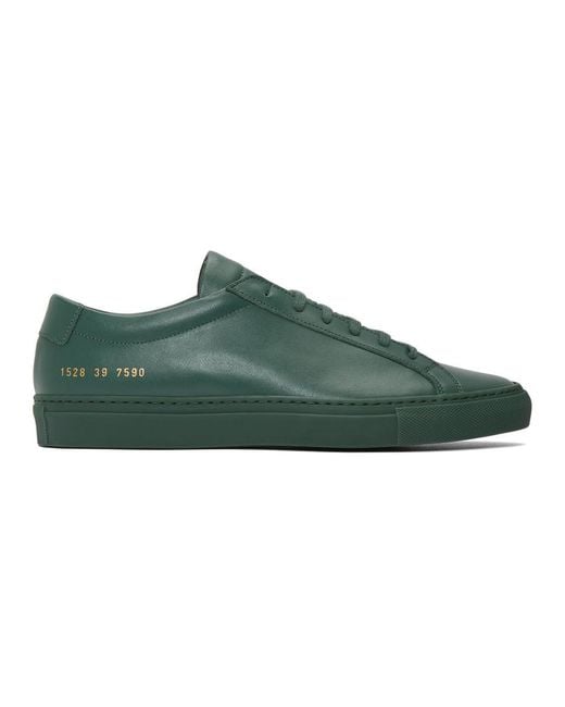 Common Projects Green Original Achilles Low Sneakers for men