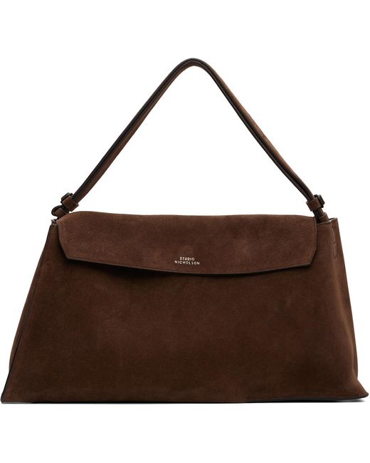 Studio Nicholson Brown Shiboru Suede Bag