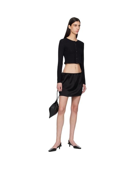 Leset Black Barb Miniskirt