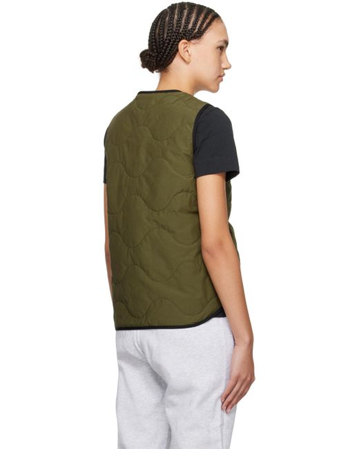 Canada Goose Green Khaki Annex Liner Reversible Vest