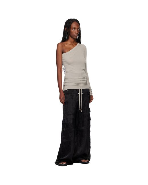 Rick Owens Black Temple Cargobelas Cargo Pants