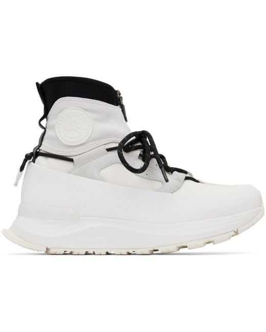 Canada Goose Black White Glacier Trail High Sneakers